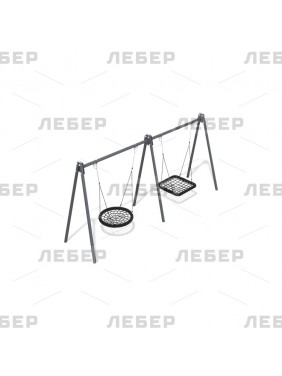 Качели "Гнездо" двойные на...