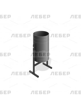 Урна металлическая круглая