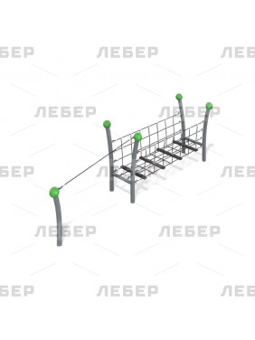 Мост с канатом для геопластики