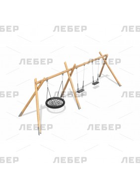 Качели двойные с секцией...