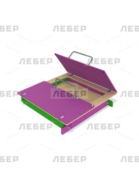 Песочница с крышкой на петлях