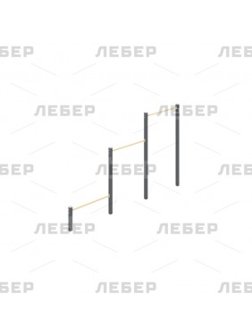 Турник тройной