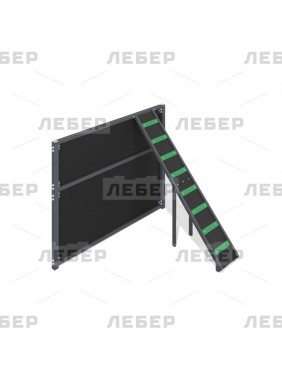 Забор с наклонной доской