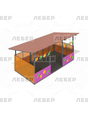 Теневой навес 3000х6000...