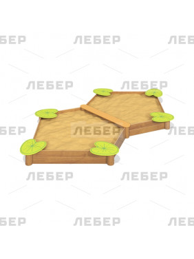 Песочница двойная "Озеро"