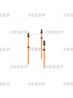 Три разноуровневых турника...