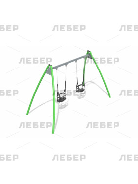 Двойные металлические качели