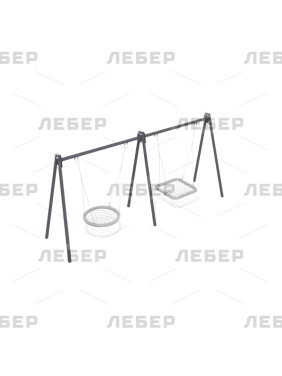 Двойная рама качелей...