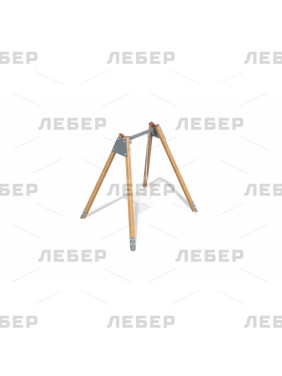 Рама на деревянных стойках...