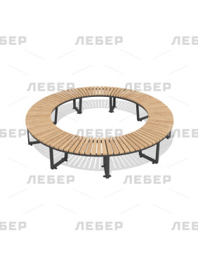 Скамья парковая (круглая)