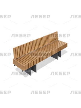 Диван парковый со спинкой...