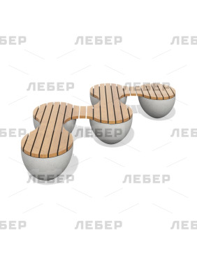 Скамья бетонная "Сферы"